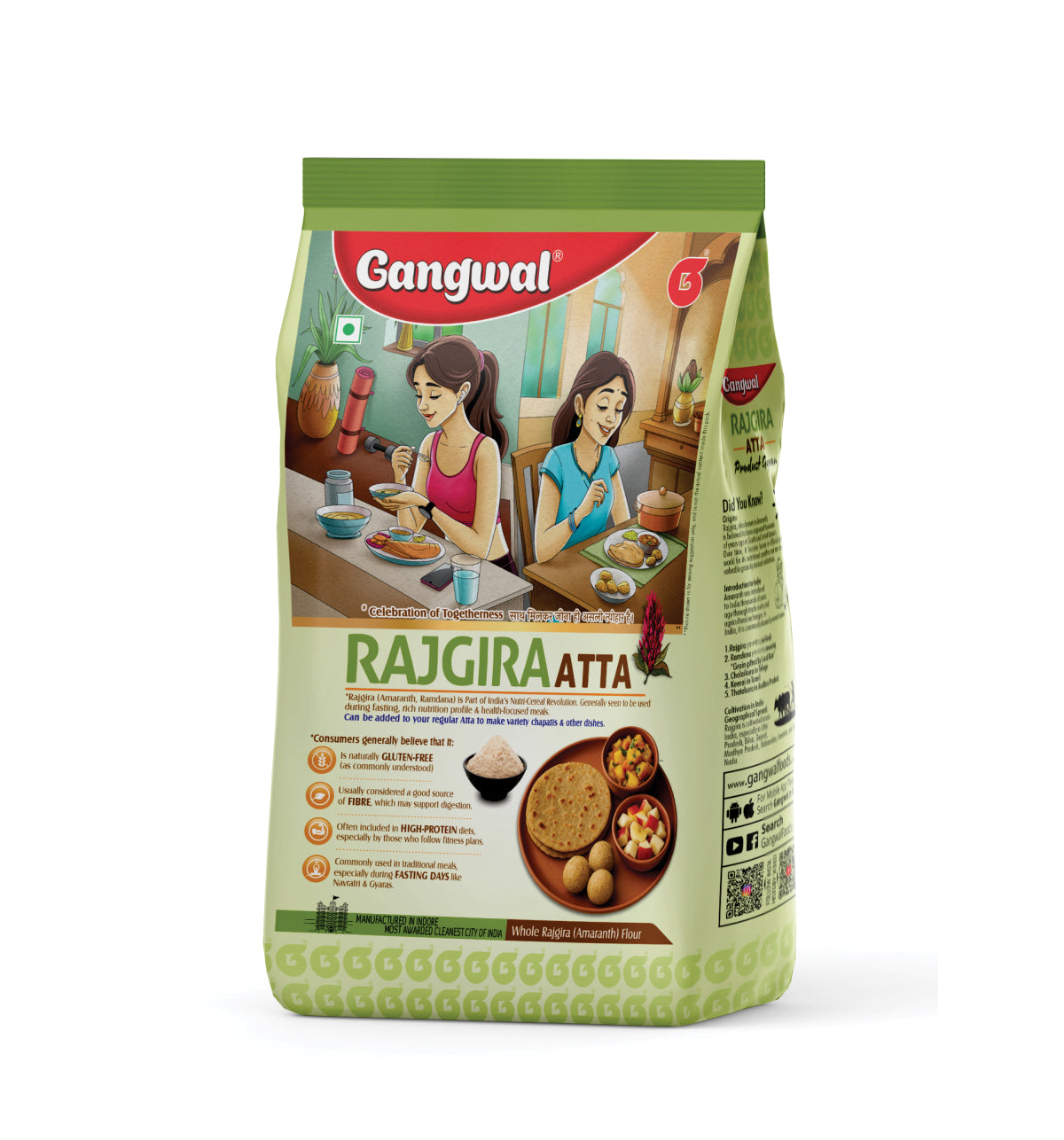 Gangwal Fasting Special Rajgira Atta 500gm Pack