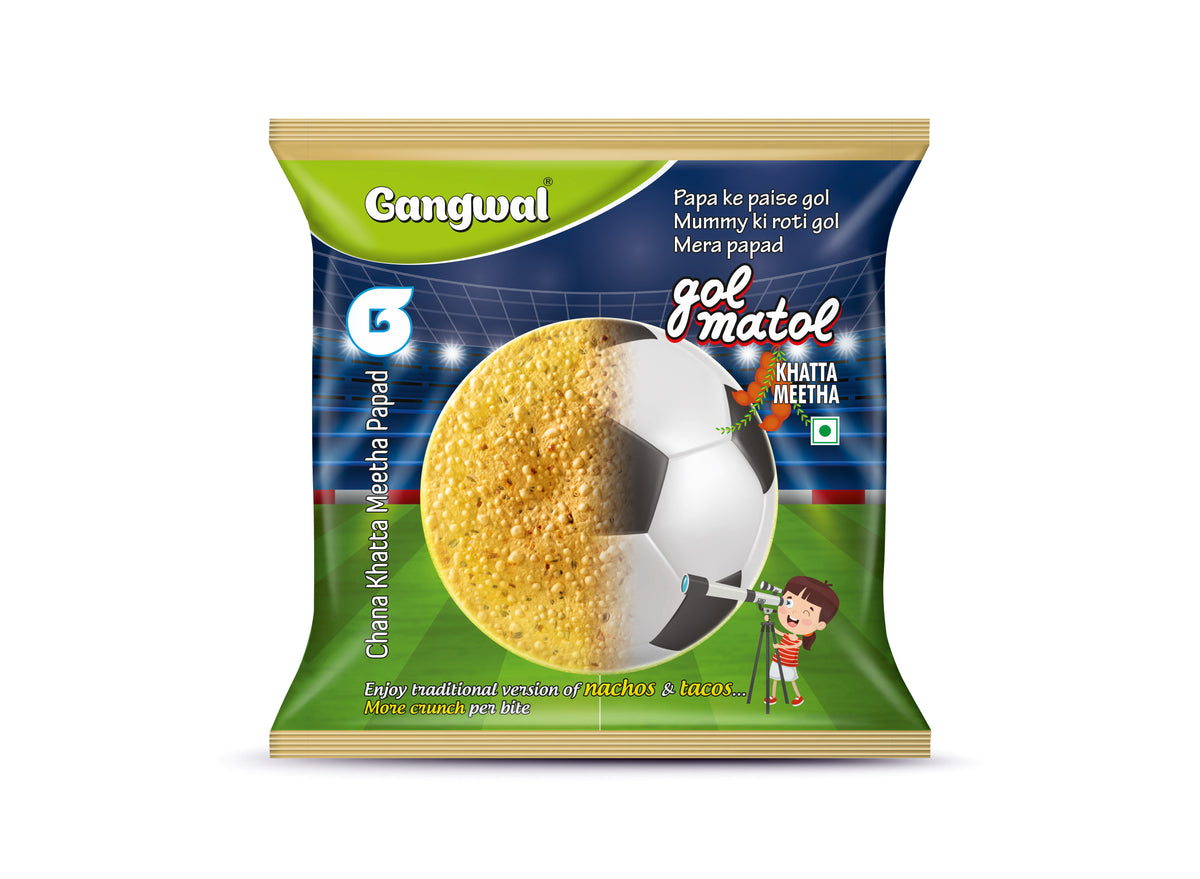 Gangwal Gol Matol Channa Khatta Mittha Papad 200gm Pack