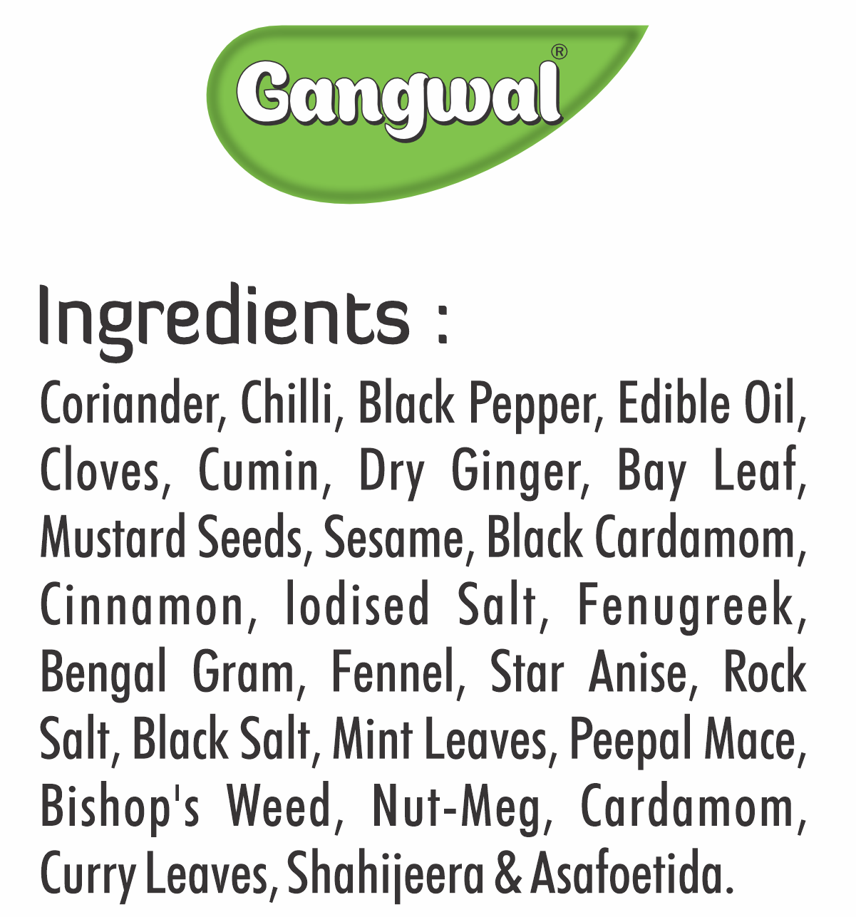 Gangwal Garam Masala 50gm (Box)