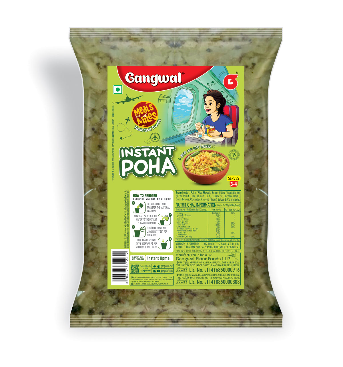 Gangwal Meals for Miles Instant Indori Poha 200 Gm