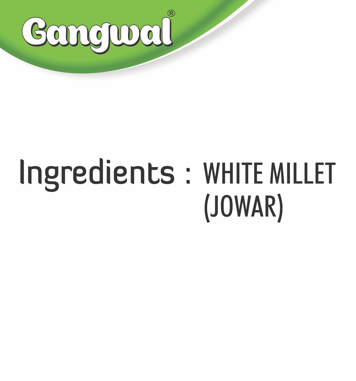 Gangwal Jowar Aata 500gm Pack