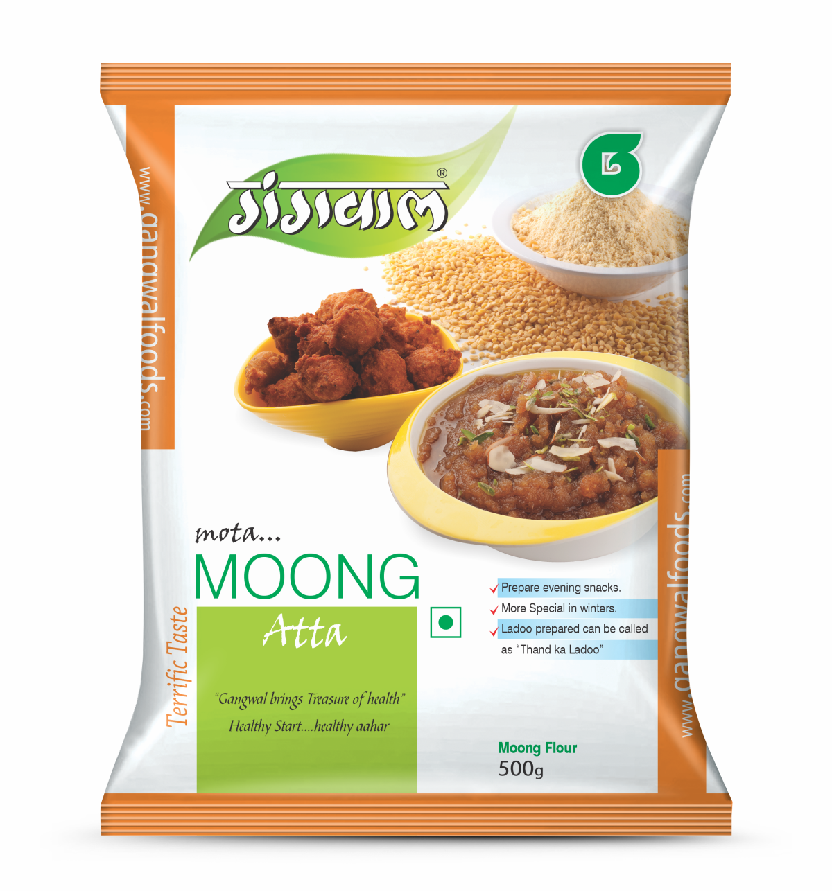 Gangwal Moong Atta 500gm Pack