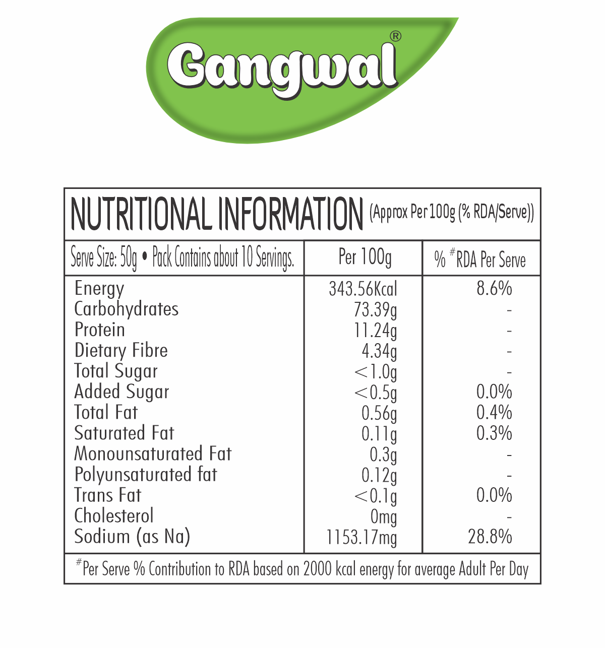 Gangwal Instant Idli Mix 500gm Pack