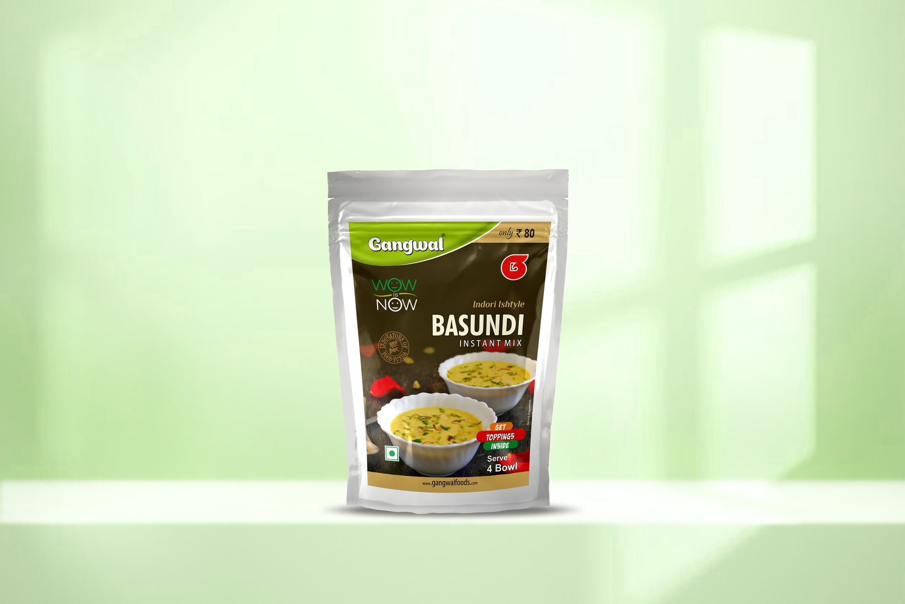 Gangwal Instant Dessert Basundi Mix 100gm Pack