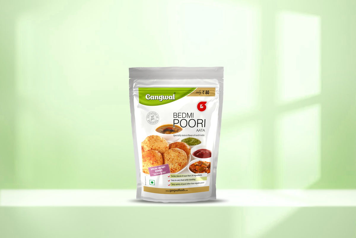 Gangwal Bedmi Poori Atta 400g with 20gm Chutney Powder
