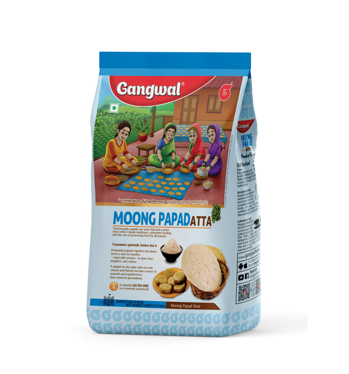 Gangwal Moong Papad Atta 500gm Pack