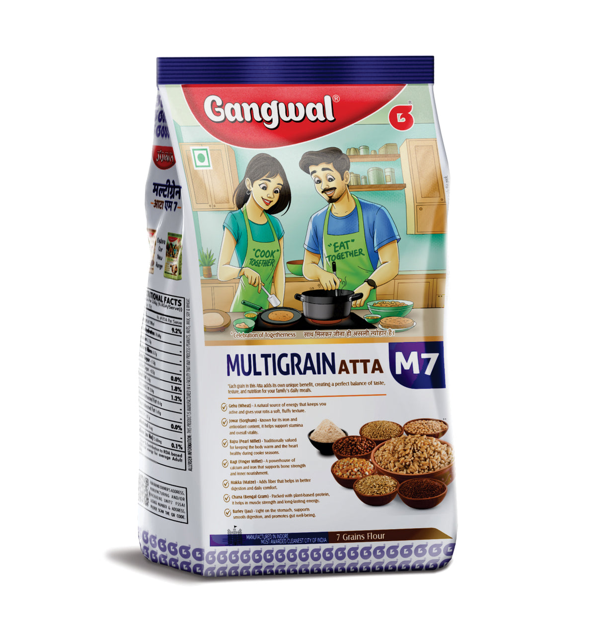 Gangwal Multigrain Atta M7 2 Kg