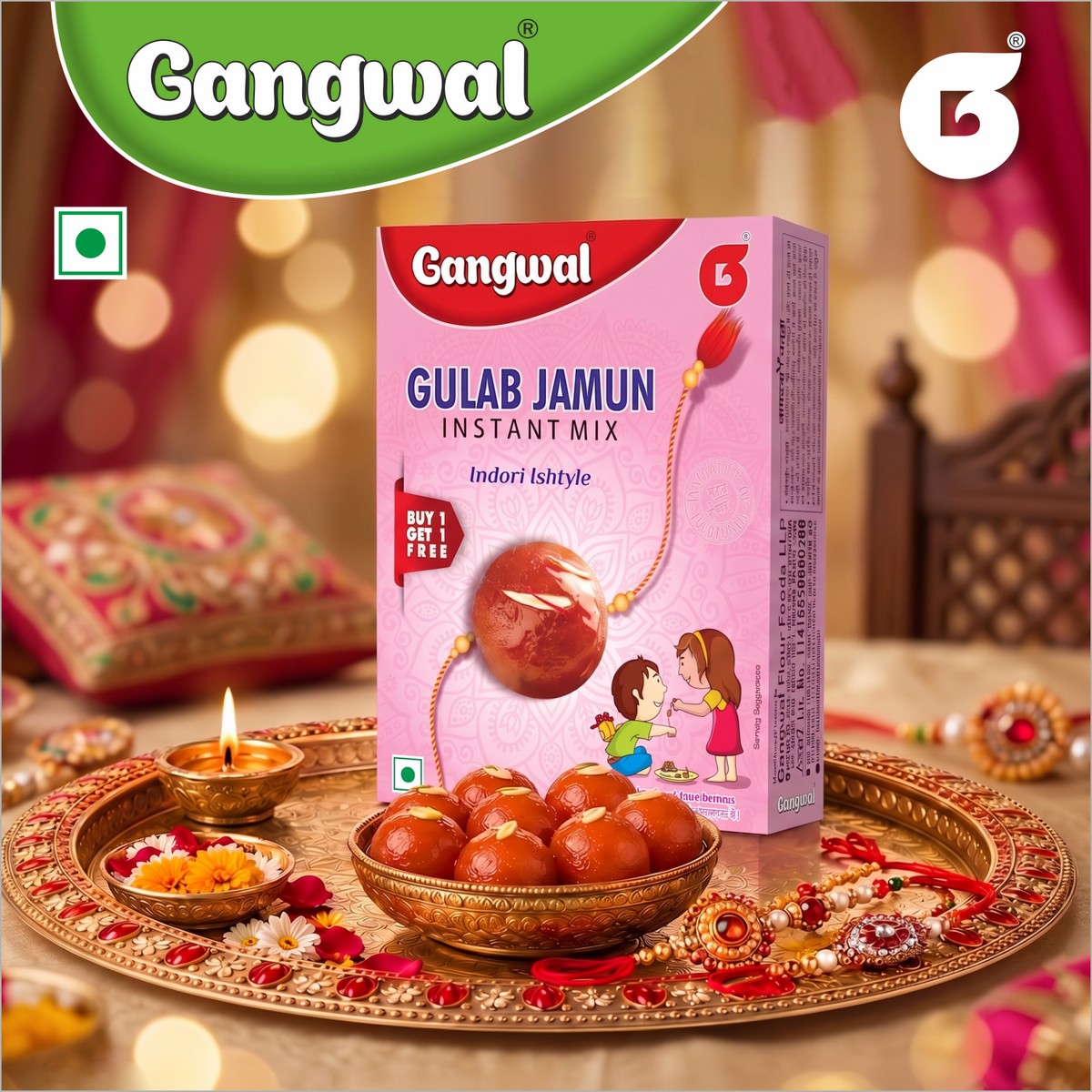 Gangwal Gulab Jamun Mix 180gm