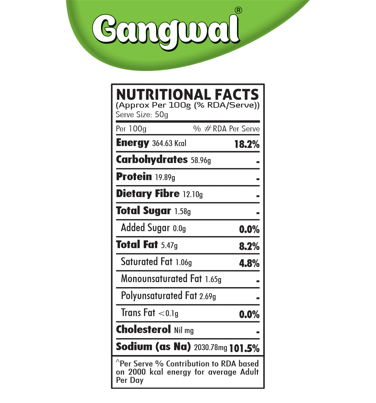 Gangwal Bhajiya Mix 500gm Pack
