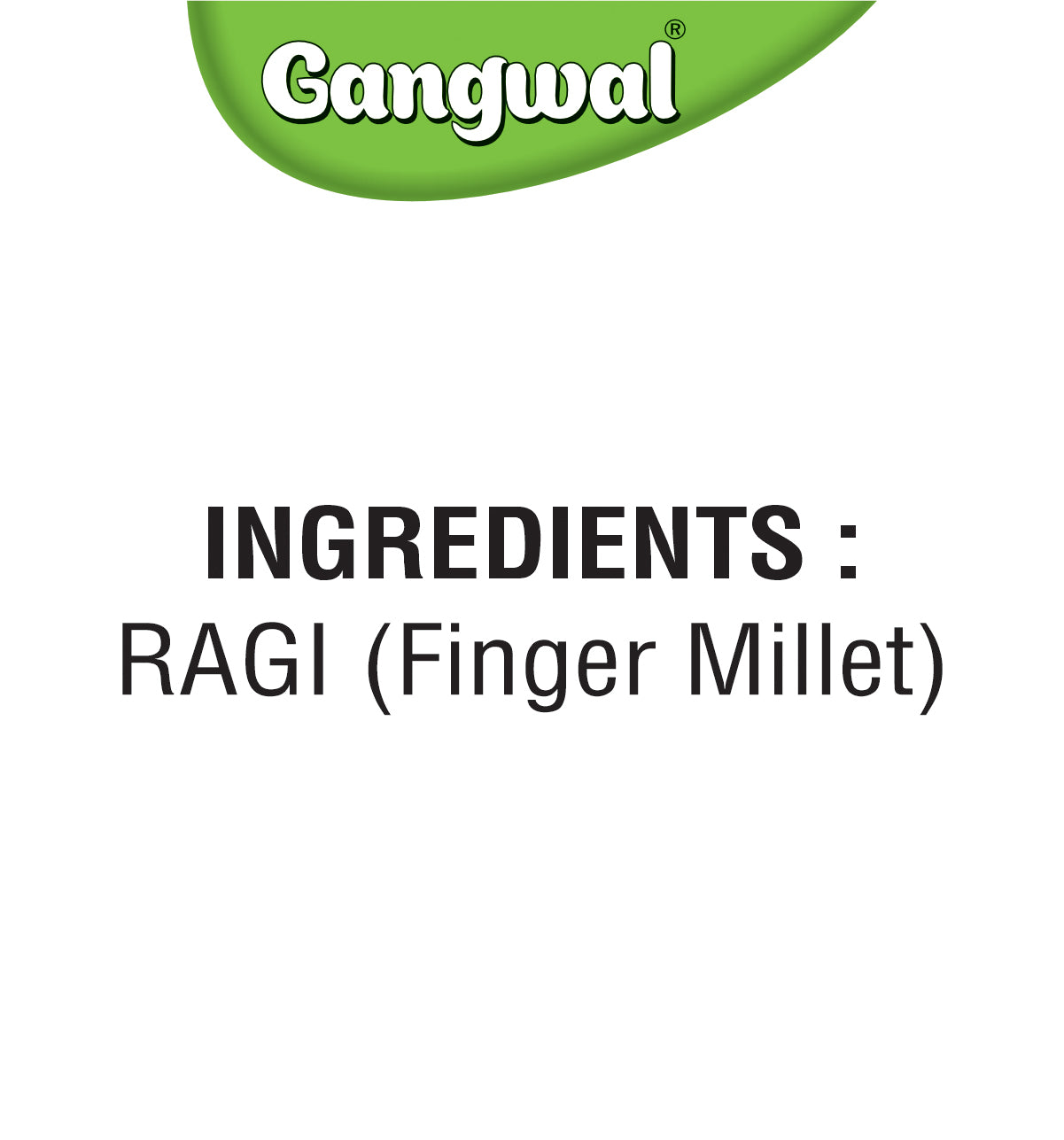 Gangwal Ragi Aata 500gm Pack