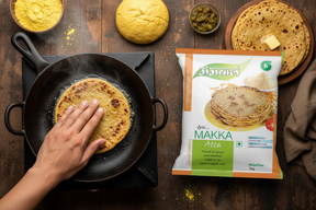 Gangwal Makka Aata Yellow Maize Flour 1Kg Pack