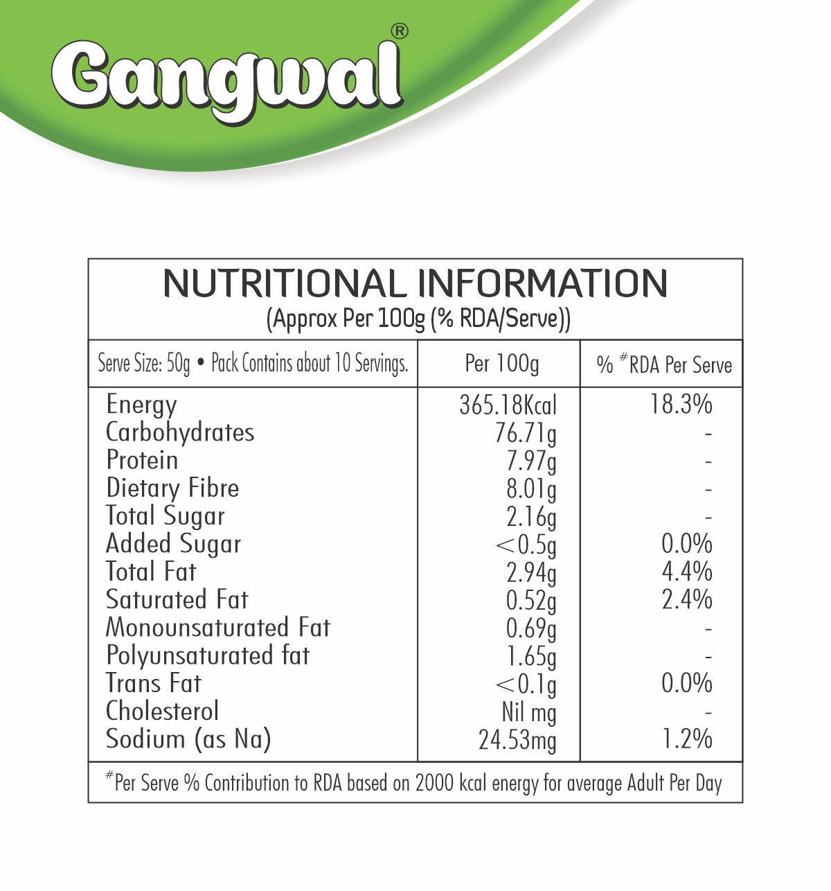 Gangwal Bajra Khichda 500gm Pack