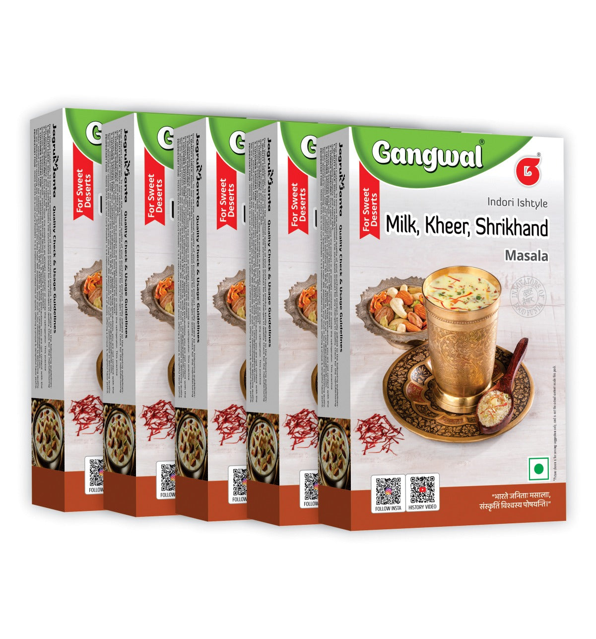 Gangwal Doodh Masala Chhotu Pack Of 5 x 20g each