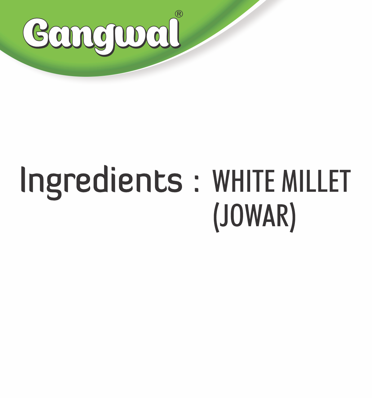 Gangwal Jwar Aata 500gm Pack